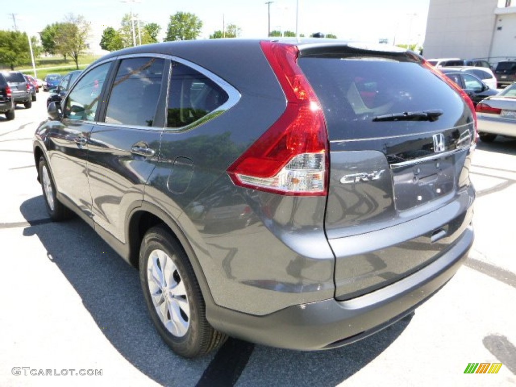 2013 CR-V EX AWD - Polished Metal Metallic / Gray photo #5