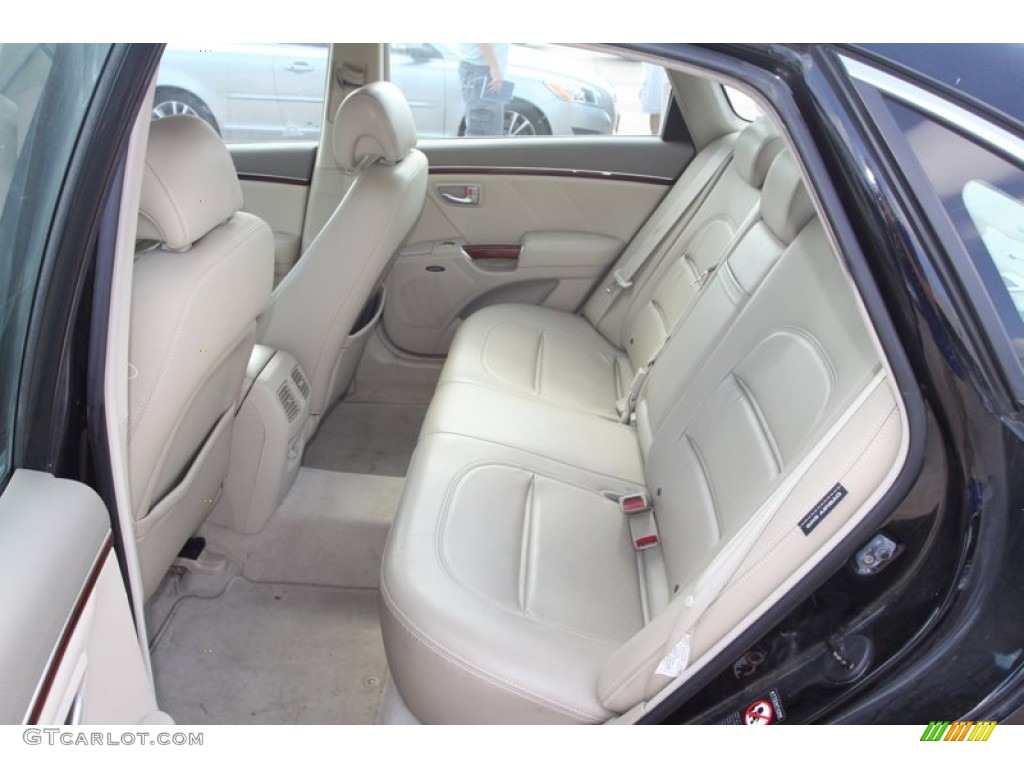 2006 Azera Limited - Ebony Black / Beige photo #24