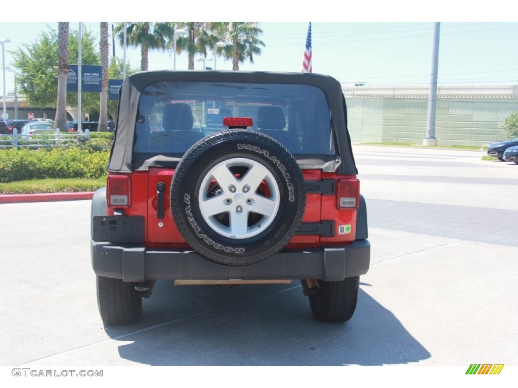 2011 Wrangler Sport S 4x4 - Flame Red / Black photo #4