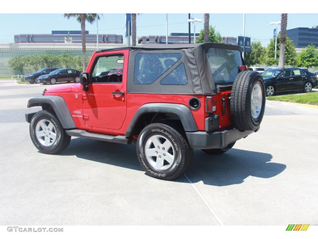 2011 Wrangler Sport S 4x4 - Flame Red / Black photo #7