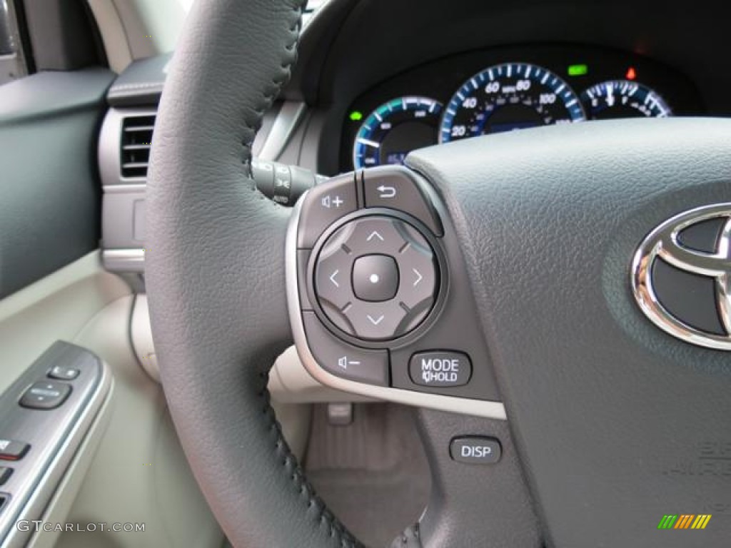 2013 Camry Hybrid XLE - Attitude Black Metallic / Light Gray photo #14