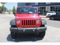 2011 Flame Red Jeep Wrangler Sport S 4x4  photo #3