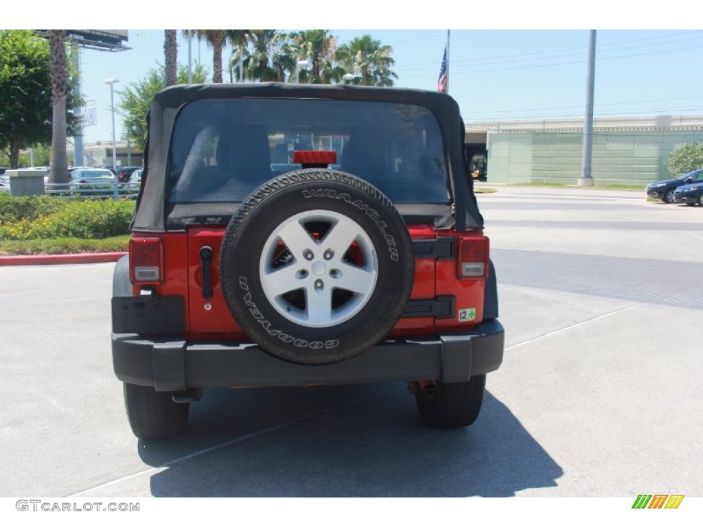 2011 Wrangler Sport S 4x4 - Flame Red / Black photo #4
