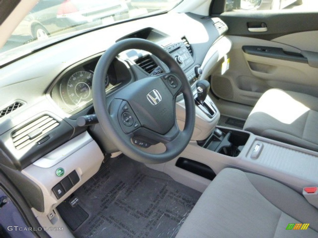 2013 CR-V LX AWD - Twilight Blue Metallic / Gray photo #15