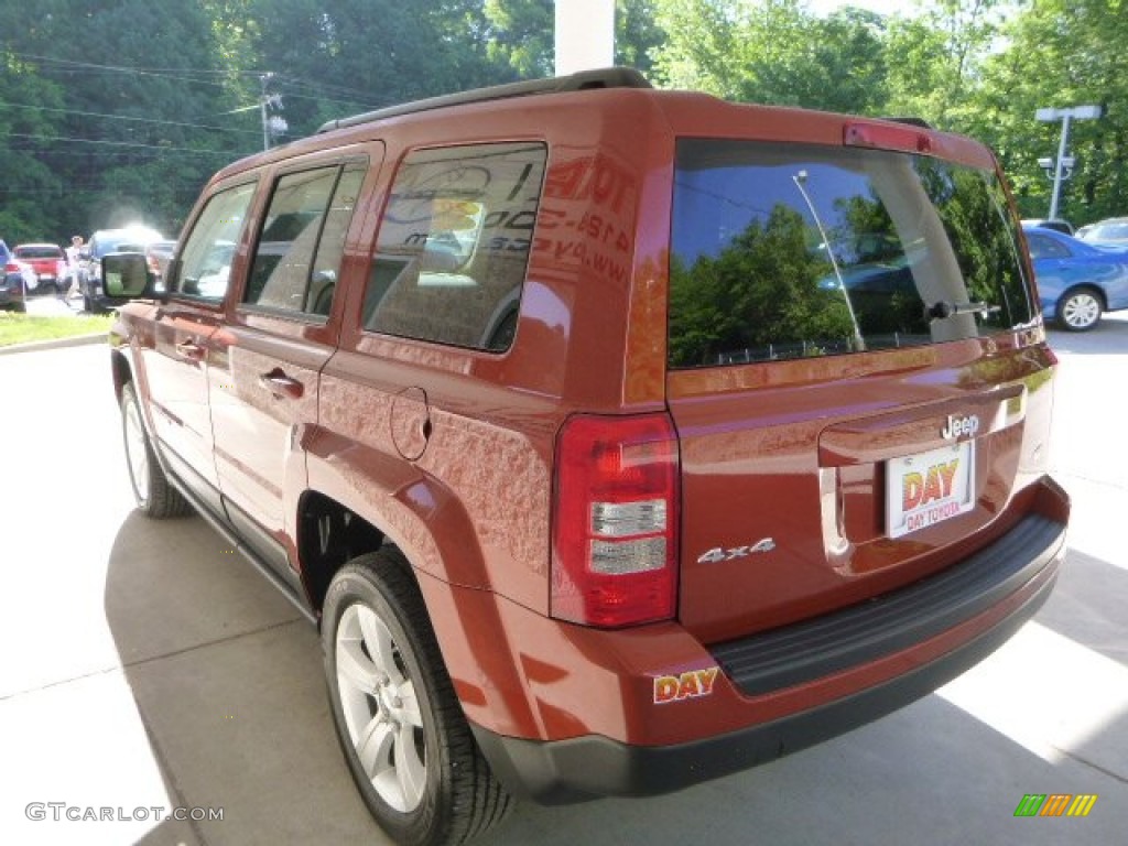 2012 Patriot Latitude 4x4 - Copperhead Orange Pearl / Dark Slate Gray/Light Pebble Beige photo #4