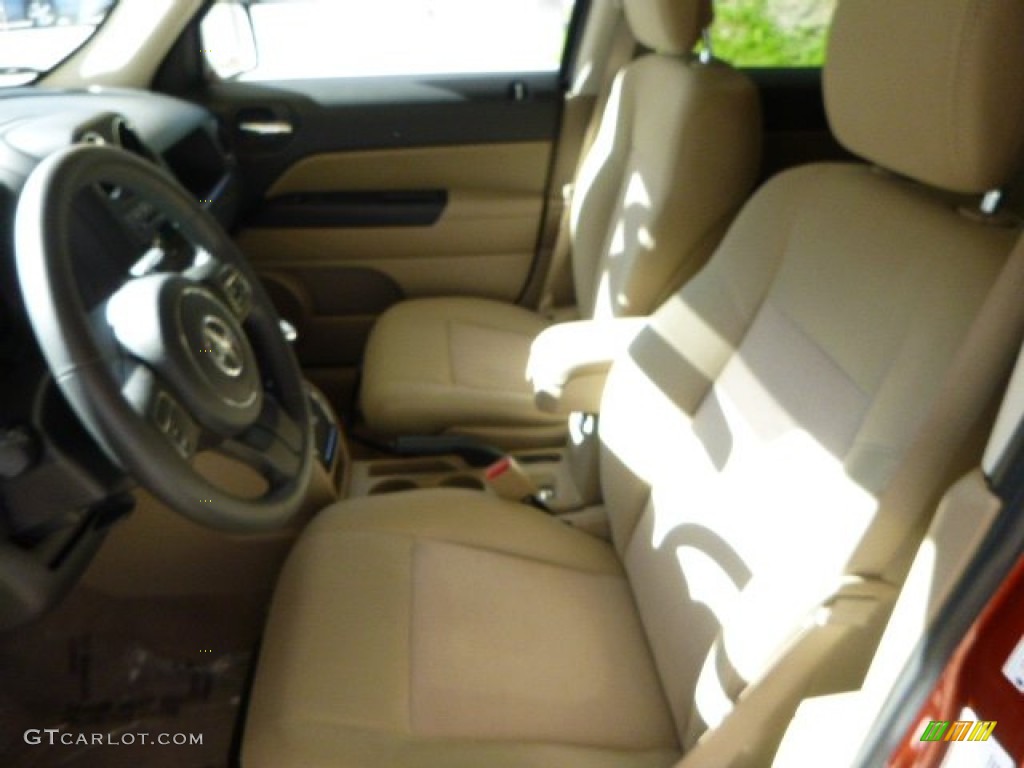2012 Patriot Latitude 4x4 - Copperhead Orange Pearl / Dark Slate Gray/Light Pebble Beige photo #12
