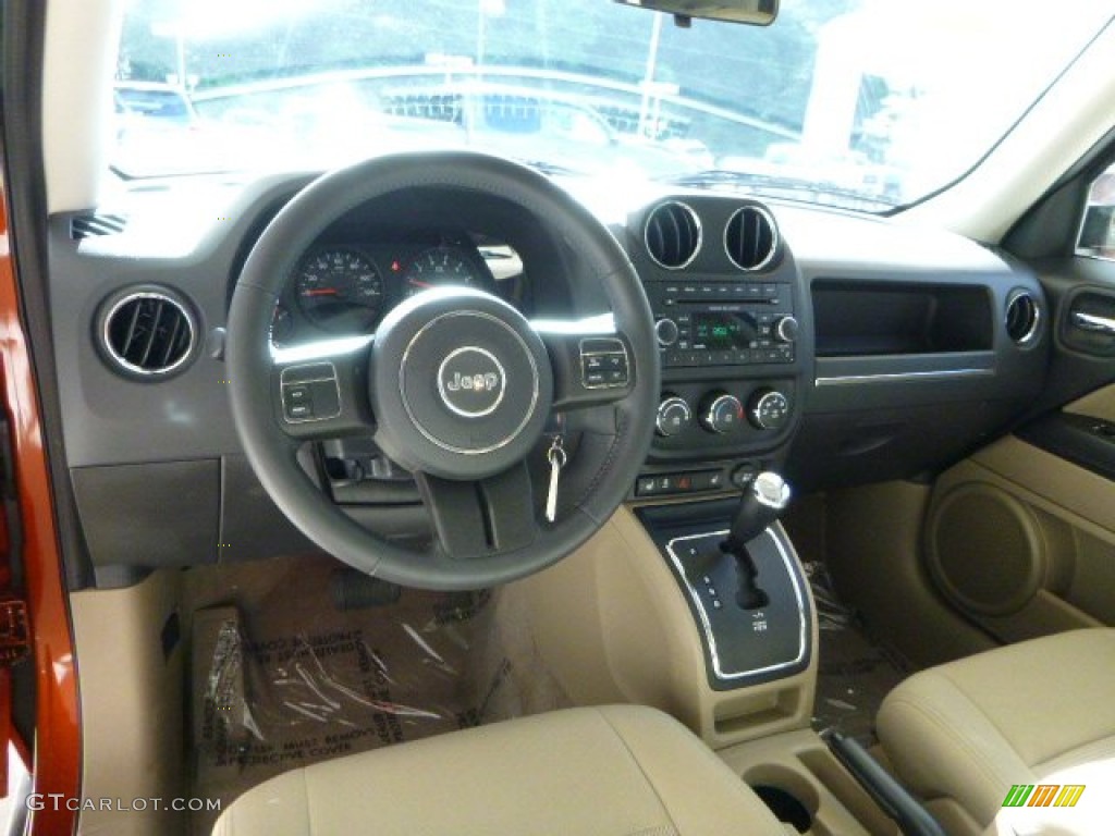 2012 Patriot Latitude 4x4 - Copperhead Orange Pearl / Dark Slate Gray/Light Pebble Beige photo #14