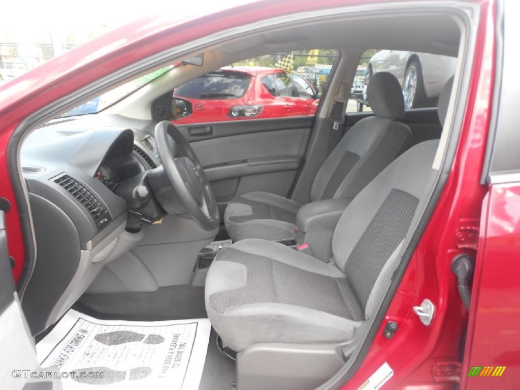 2007 Sentra 2.0 - Sonoma Sunset Red / Charcoal/Steel photo #9