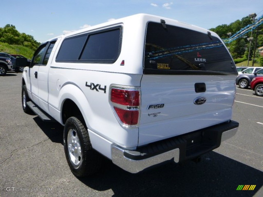 2010 F150 XLT SuperCab 4x4 - Oxford White / Medium Stone photo #4