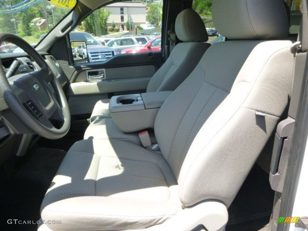 2010 F150 XLT SuperCab 4x4 - Oxford White / Medium Stone photo #8