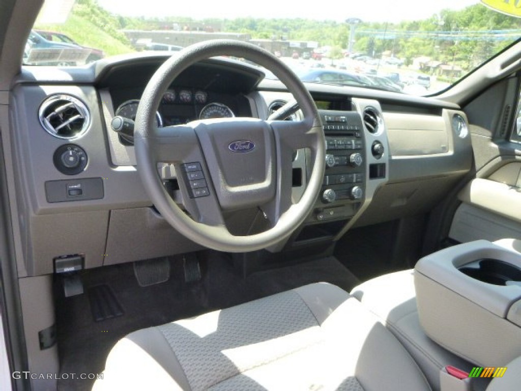 2010 F150 XLT SuperCab 4x4 - Oxford White / Medium Stone photo #10