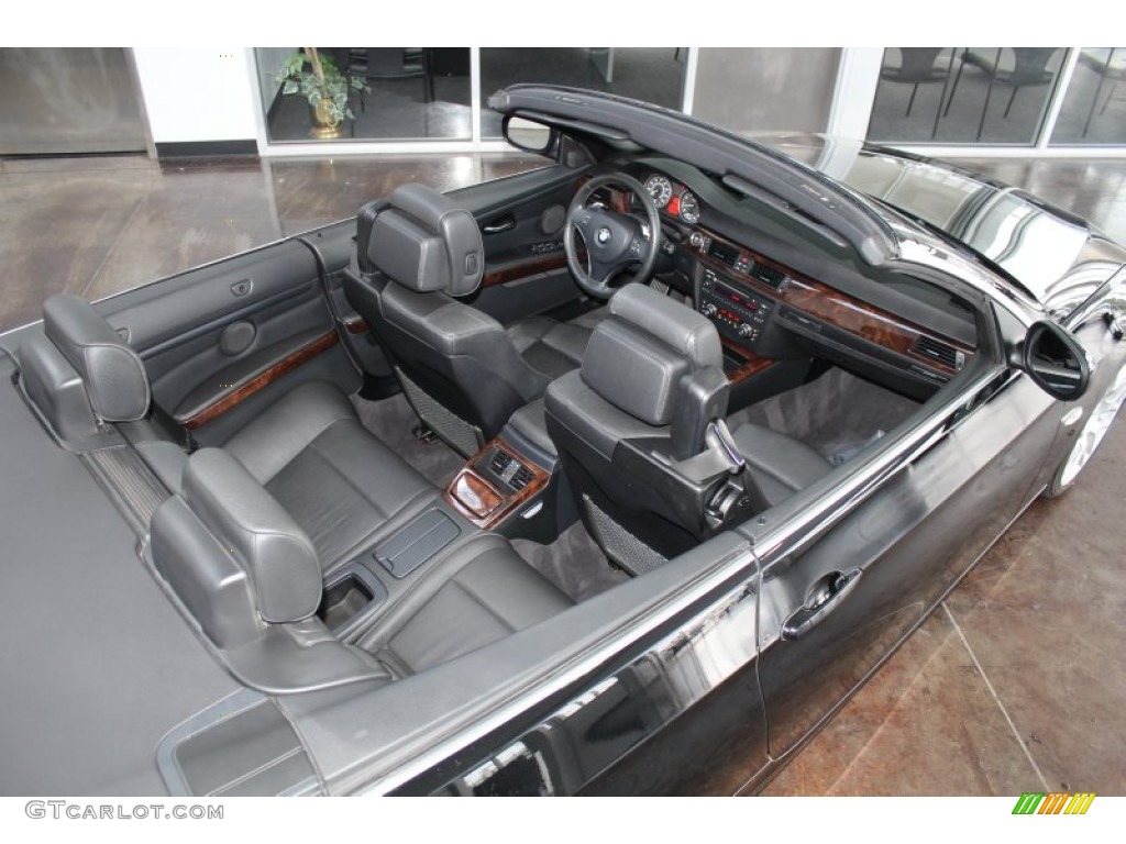 Black Interior 2010 BMW 3 Series 328i Convertible Photo #81859067