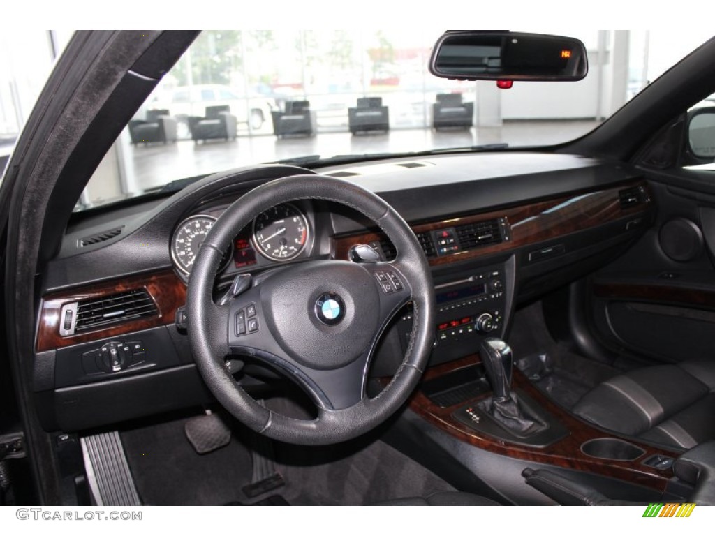 2010 BMW 3 Series 328i Convertible Black Dashboard Photo #81859170