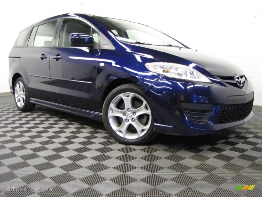 2009 MAZDA5 Sport - Stormy Blue Mica / Black photo #1