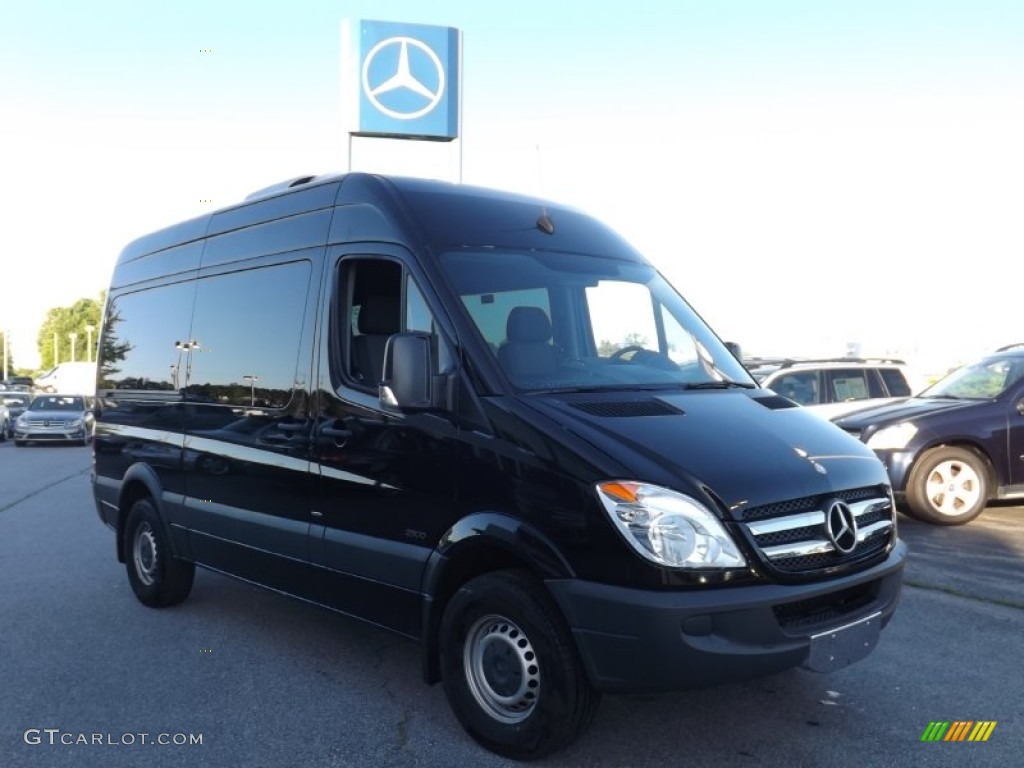 2012 Sprinter 2500 Passenger Van - Jet Black / Lima Black Fabric photo #1