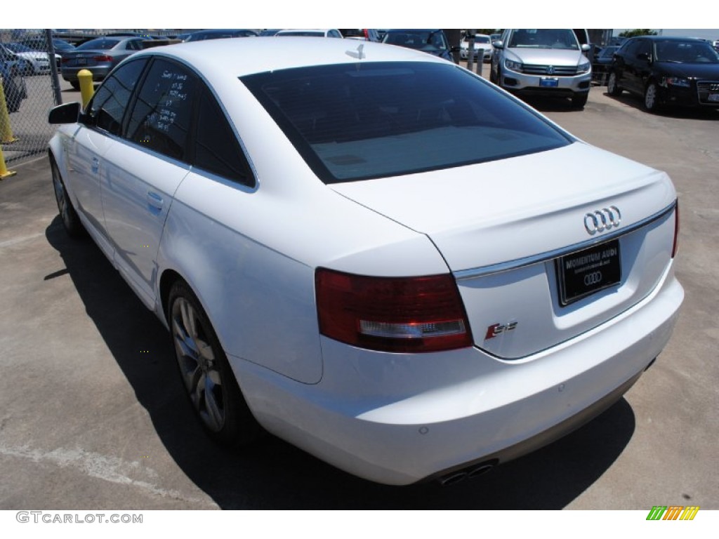 2007 S6 5.2 quattro Sedan - Ibis White / Silver photo #5