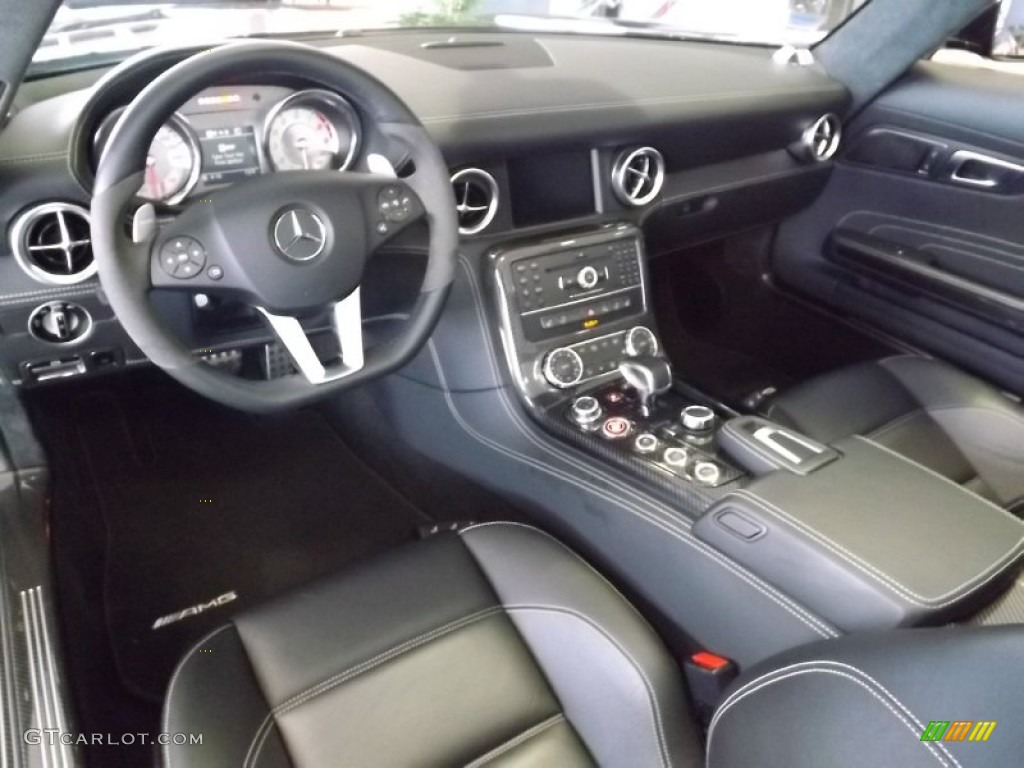 designo Black Interior 2012 Mercedes-Benz SLS AMG Roadster Photo #81862785