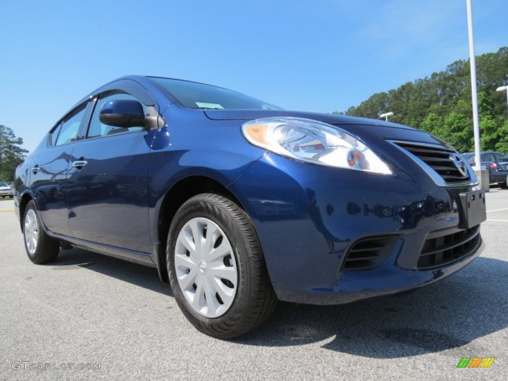 Blue Onyx 2014 Nissan Versa 1.6 SV Sedan Exterior Photo #81864588