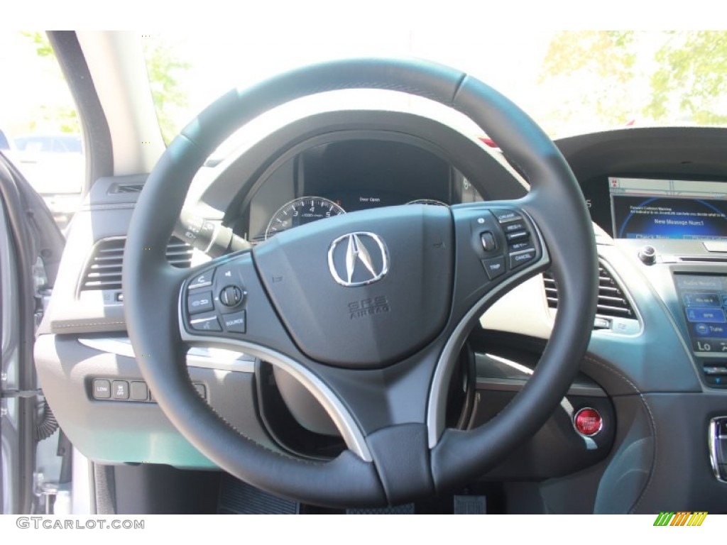 2014 Acura RLX Technology Package Ebony Steering Wheel Photo #81864744