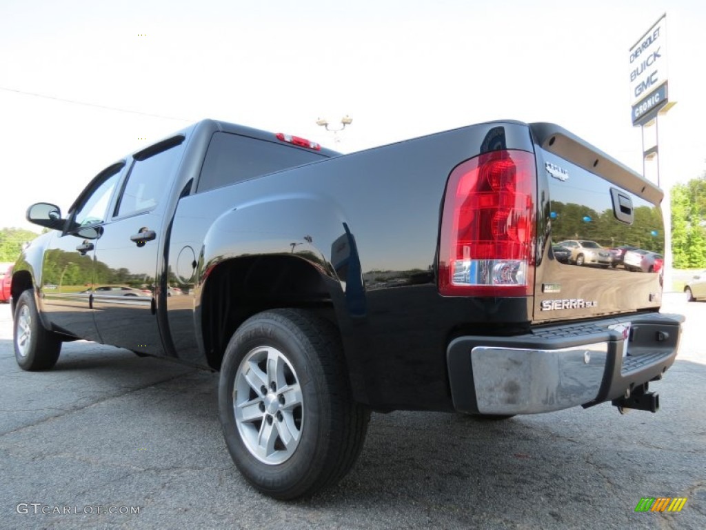 2010 Sierra 1500 SLE Crew Cab - Onyx Black / Ebony photo #5