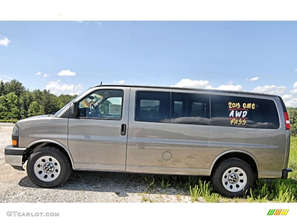 Steel Gray Metallic 2013 GMC Savana Van LT 1500 AWD Passenger Exterior Photo #81866367