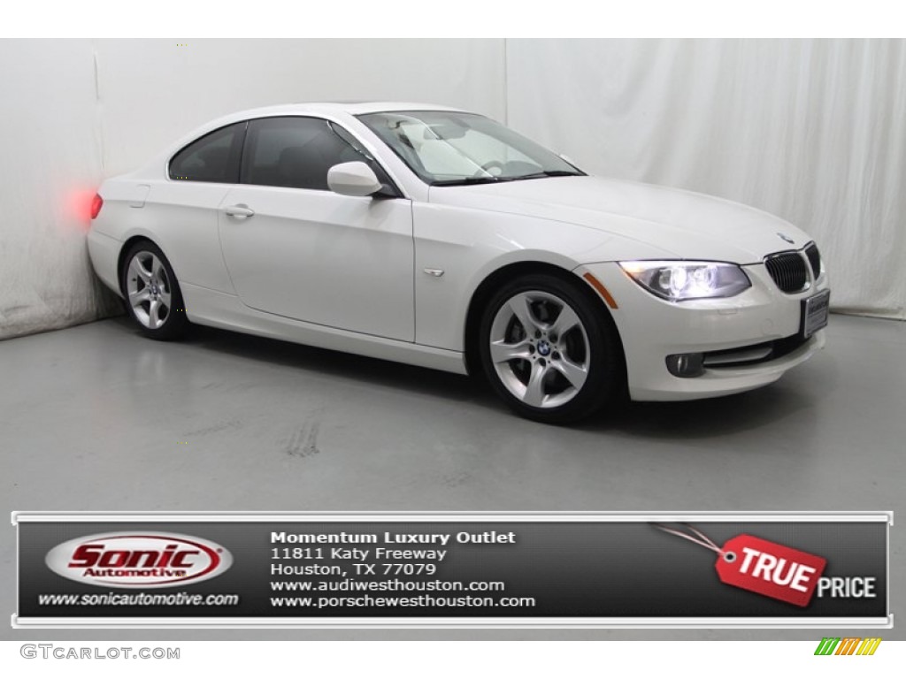 2011 3 Series 335i Coupe - Alpine White / Oyster/Black Dakota Leather photo #1