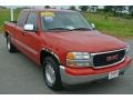 2002 Fire Red GMC Sierra 1500 SLE Extended Cab  photo #2