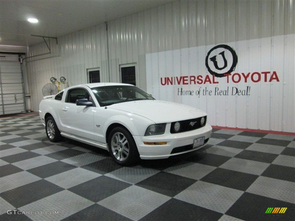 Performance White Ford Mustang