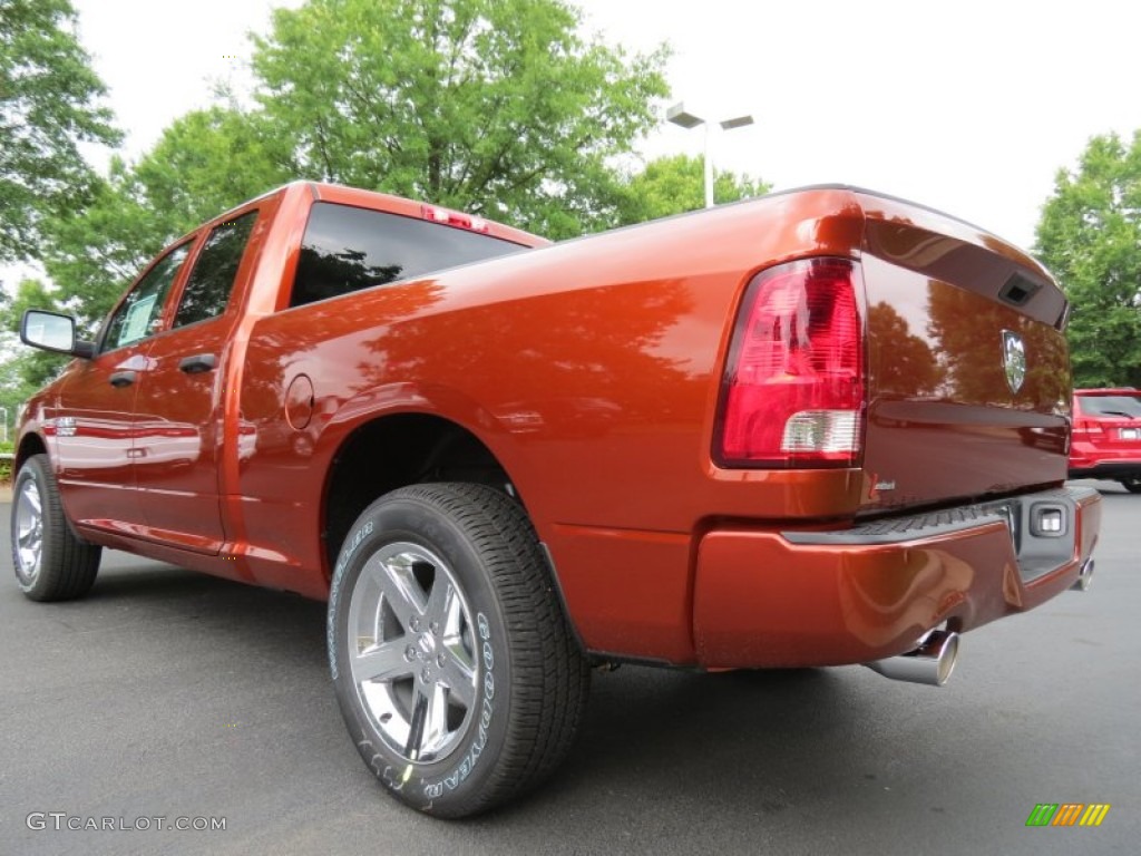 2013 1500 Express Quad Cab - Copperhead Pearl / Black/Diesel Gray photo #2