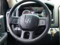 Black/Diesel Gray 2013 Ram 1500 Big Horn Crew Cab 4x4 Steering Wheel