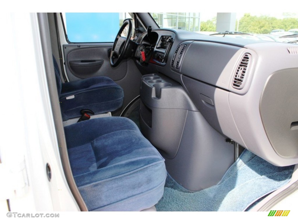 1999 Ram Van 1500 Passenger Conversion - Bright White / Blue photo #7