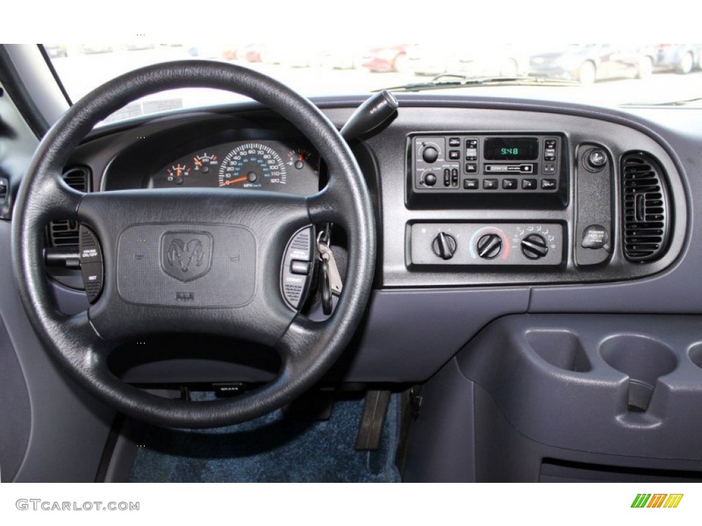 1999 Ram Van 1500 Passenger Conversion - Bright White / Blue photo #8