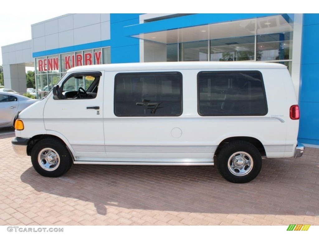 1999 Ram Van 1500 Passenger Conversion - Bright White / Blue photo #13