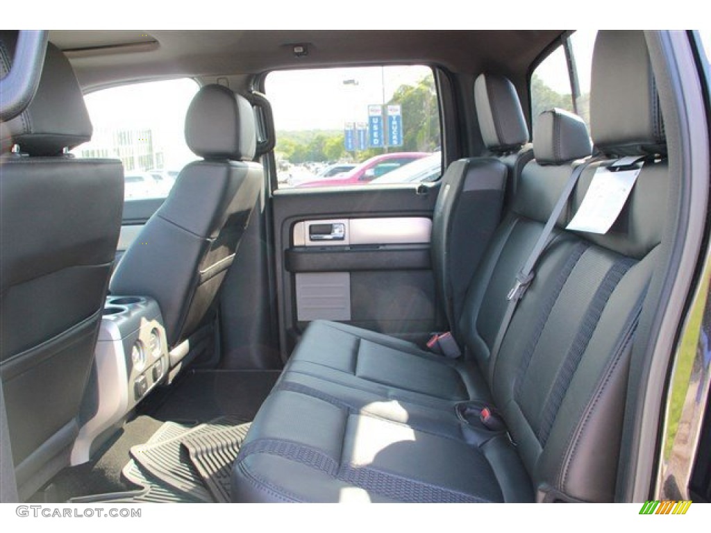 Raptor Black Leather/Cloth Interior 2013 Ford F150 SVT Raptor SuperCrew 4x4 Photo #81872746