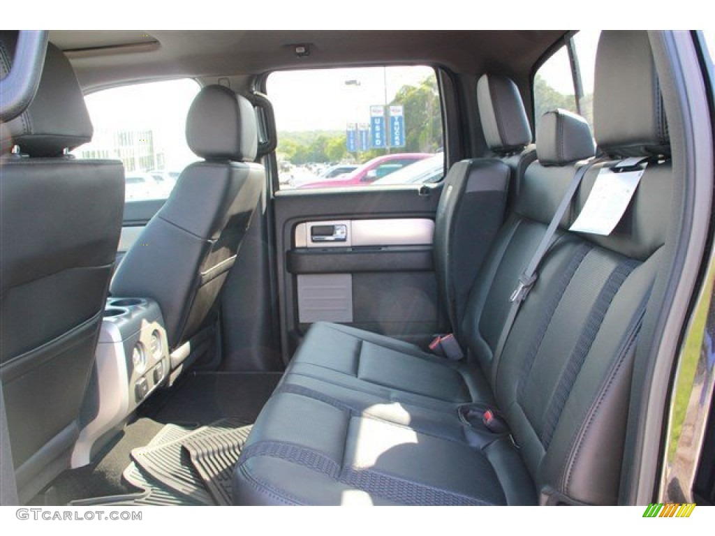 2013 Ford F150 SVT Raptor SuperCrew 4x4 Rear Seat Photo #81872746