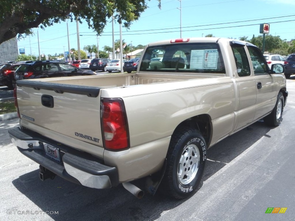 2004 Silverado 1500 LS Extended Cab - Sandstone Metallic / Tan photo #6