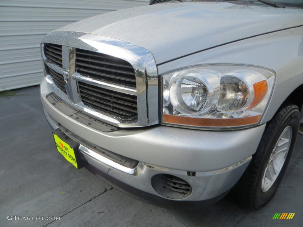 2006 Ram 1500 SLT Quad Cab - Bright Silver Metallic / Medium Slate Gray photo #10