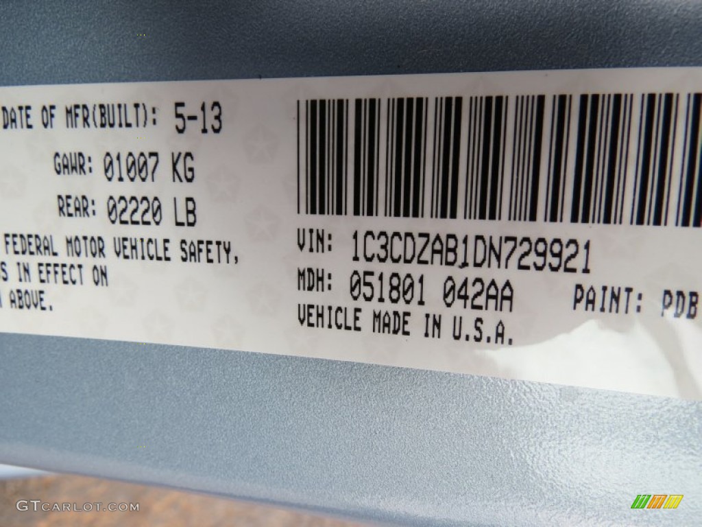 2013 Avenger SE - Crystal Blue Pearl / Black photo #10