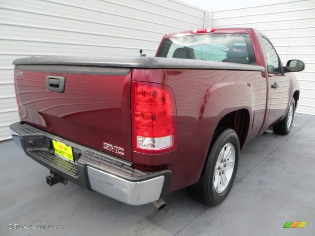 2009 Sierra 1500 Work Truck Regular Cab - Sonoma Red Metallic / Dark Titanium photo #4