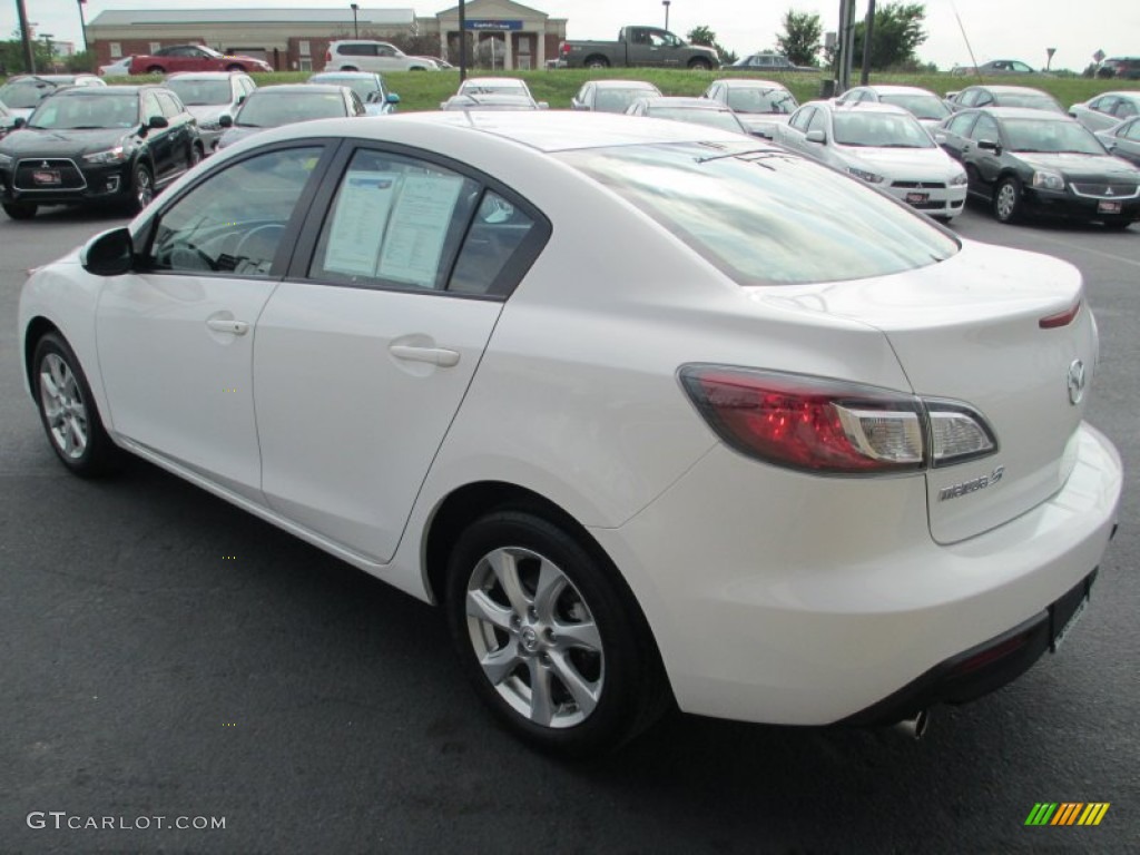 2010 MAZDA3 i Touring 4 Door - Crystal White Pearl Mica / Black photo #5