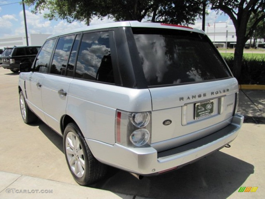 2007 Range Rover Supercharged - Zermatt Silver Metallic / Jet Black photo #8