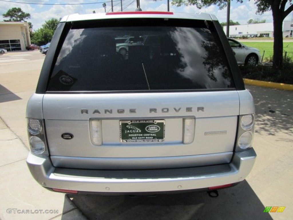 2007 Range Rover Supercharged - Zermatt Silver Metallic / Jet Black photo #9