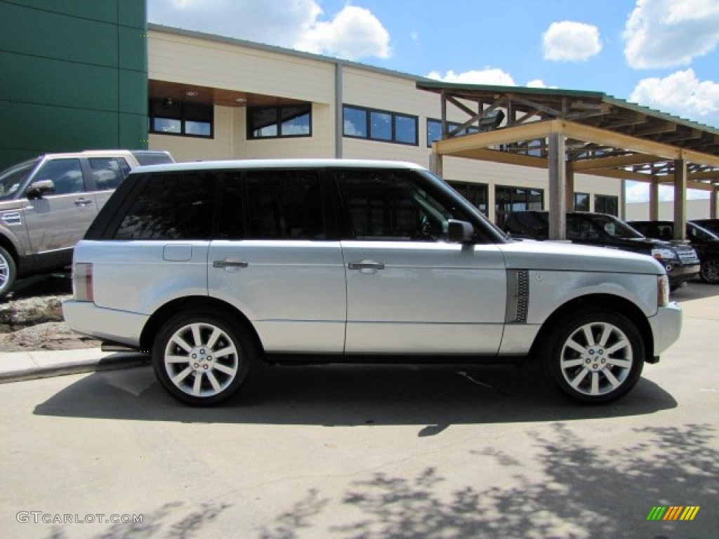 2007 Range Rover Supercharged - Zermatt Silver Metallic / Jet Black photo #12