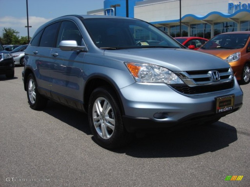 2011 CR-V EX-L - Glacier Blue Metallic / Gray photo #7