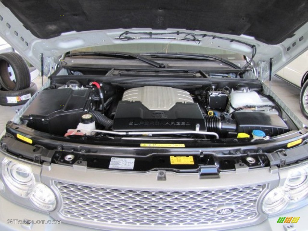 2007 Range Rover Supercharged - Zermatt Silver Metallic / Jet Black photo #53