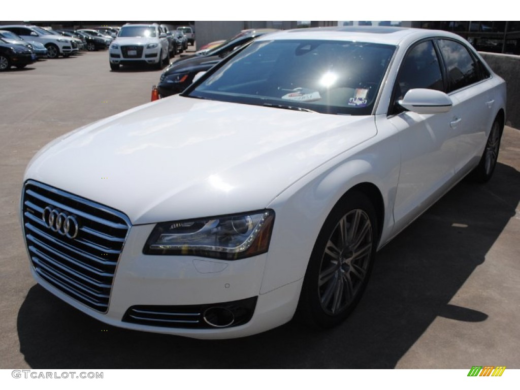 2011 A8 L 4.2 FSI quattro - Ibis White / Nougat Brown photo #3