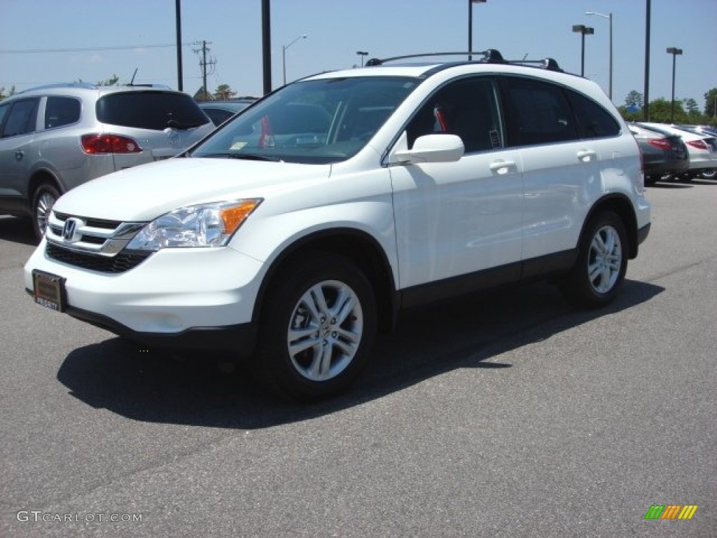 2011 CR-V EX-L 4WD - Taffeta White / Ivory photo #2