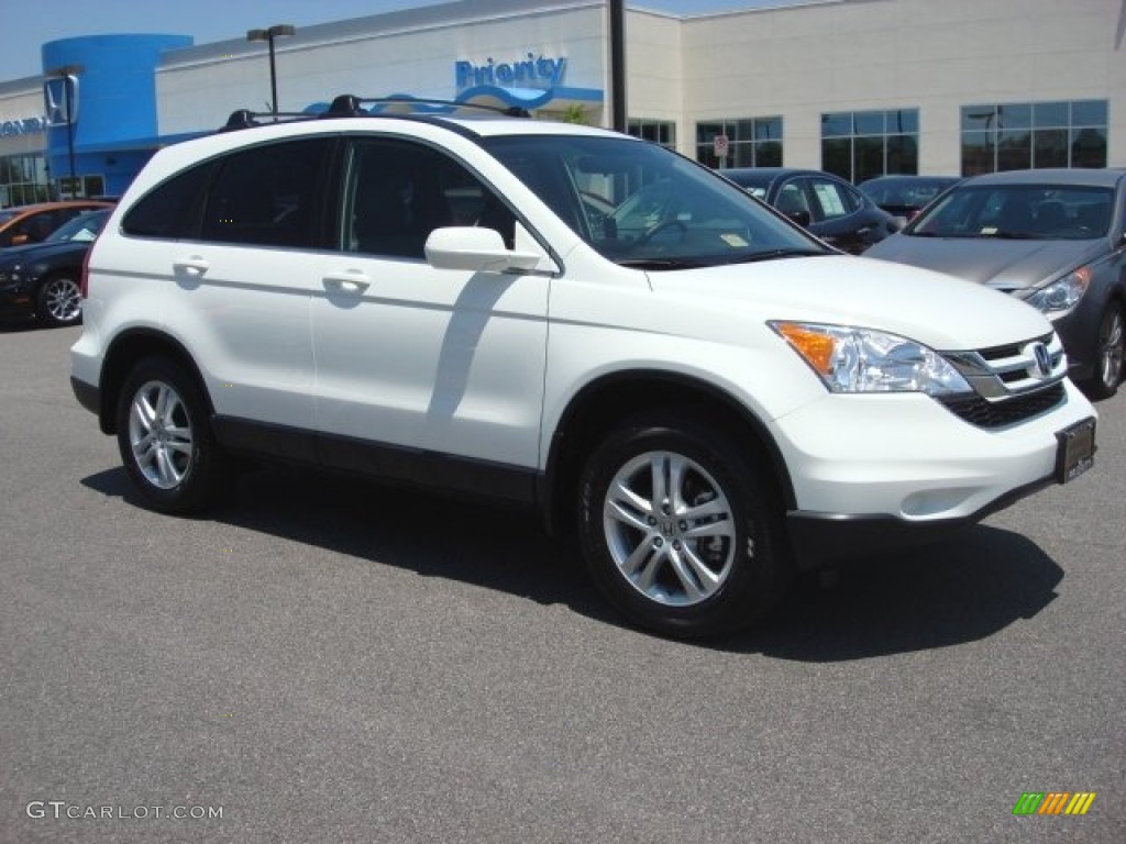 2011 CR-V EX-L 4WD - Taffeta White / Ivory photo #7