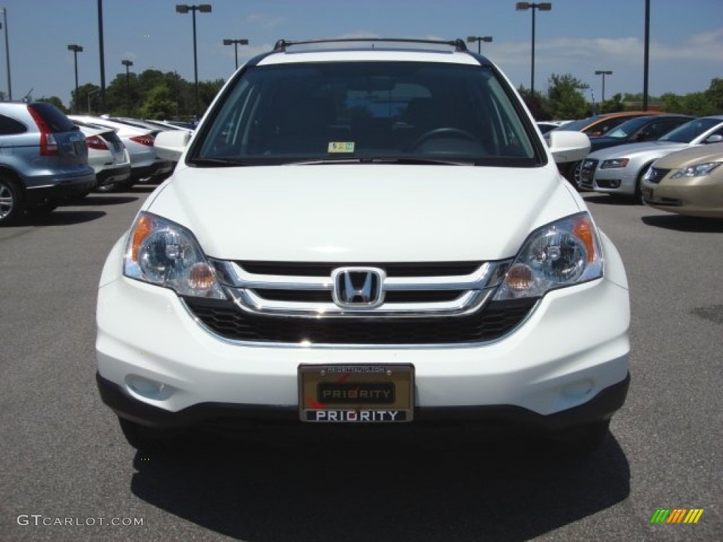 2011 CR-V EX-L 4WD - Taffeta White / Ivory photo #9