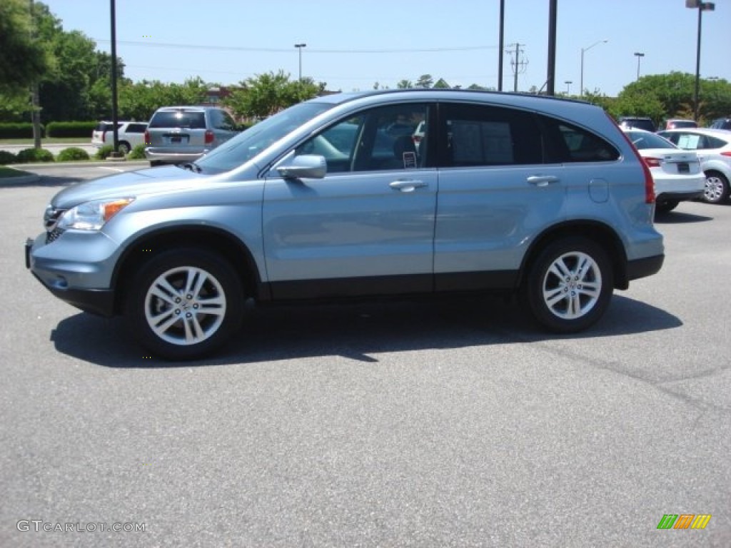 2010 CR-V EX-L - Glacier Blue Metallic / Gray photo #3